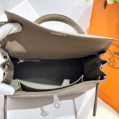 wholesale quality hermes kelly 25 togo retourn etoupe phw